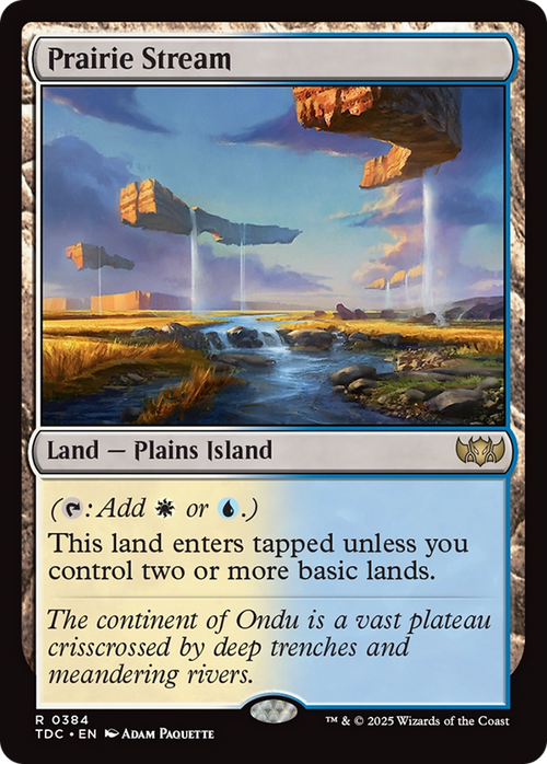 Prairie Stream (TDC-384) - Commander: Tarkir: Dragonstorm