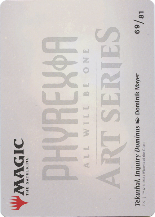 Tekuthal, Inquiry Dominus // Tekuthal, Inquiry Dominus (AONE-069) - Phyrexia: All Will Be One Art Series (Borderless)