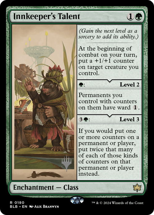 Innkeeper's Talent (PPBLB-180) - Bloomburrow Promos Foil