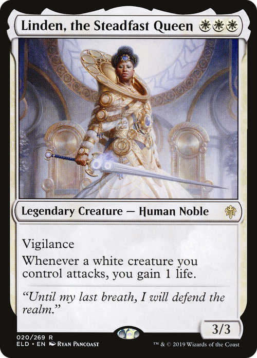 Linden, the Steadfast Queen (ELD-020) - Throne of Eldraine