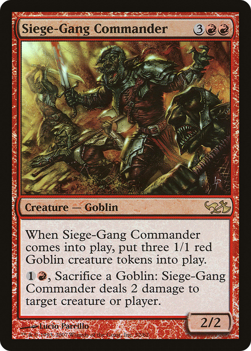 Siege-Gang Commander (EVG-032) - Duel Decks: Elves vs. Goblins Foil