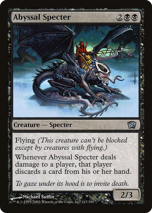 Abyssal Specter (8ED-117) - 8th Edition
