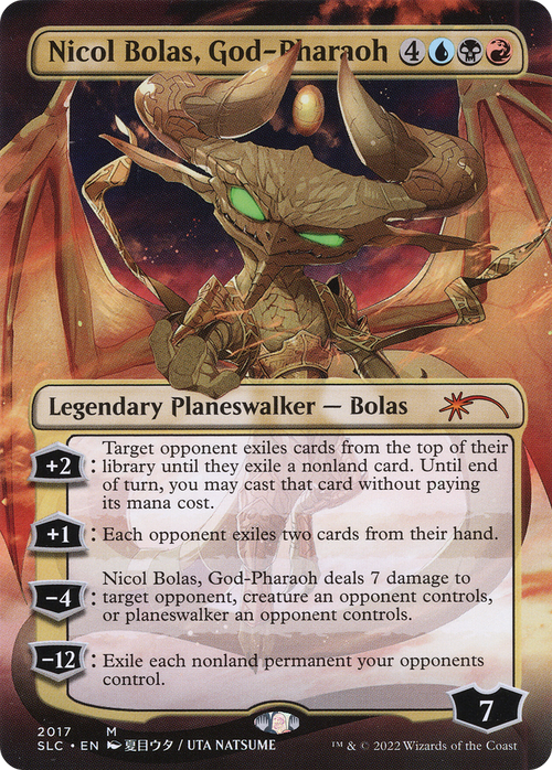 Nicol Bolas, God-Pharaoh (SLC-2017) - Secret Lair Countdown Kit (Borderless)