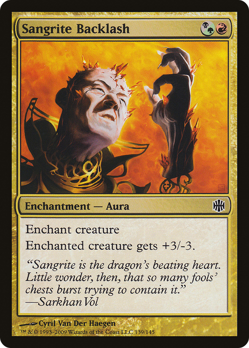 Sangrite Backlash (ARB-139) - Alara Reborn