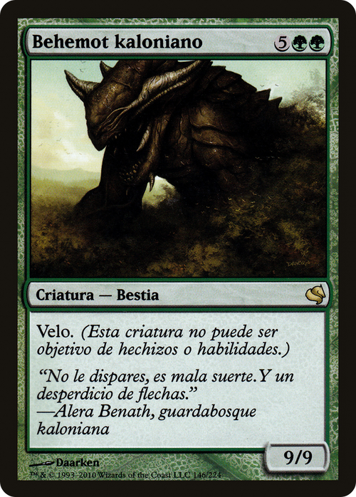 Kalonian Behemoth (Spanish) - "Behemot kaloniano" (PS11-146) - Salvat 2011