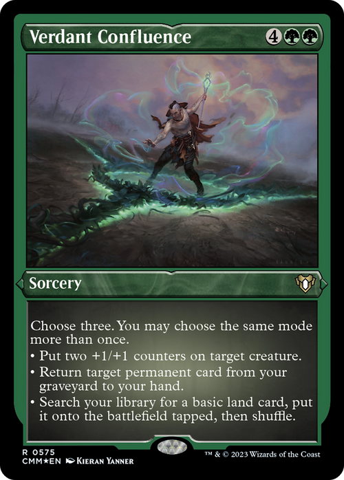 Verdant Confluence (Foil Etched) (CMM-575) - Commander Masters Foil