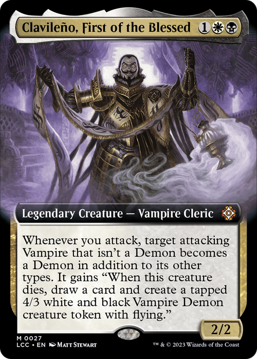 Clavileno, First of the Blessed (Extended Art) (LCC-027) - The Lost Caverns of Ixalan Commander: (Extended Art) Foil