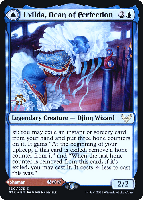 Uvilda, Dean of Perfection (PRE-160S) - Strixhaven: School of Mages Promos Foil