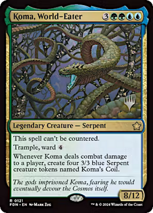 Koma, World-Eater (PPDFT-121P) - Promo Pack: Aetherdrift Foil