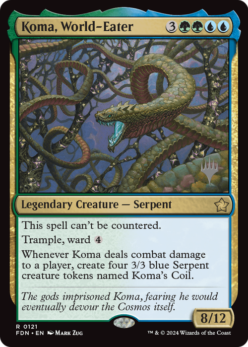 Koma, World-Eater (PPDFT-121P) - Promo Pack: Aetherdrift Foil