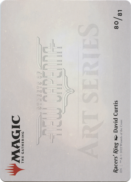 Racers' Ring // Racers' Ring (ASNC-080) - New Capenna Art Series (Borderless) Foil