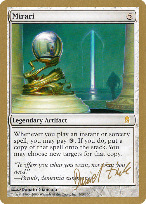 Mirari - 2003 Daniel Zink (ODY) (WCD-) - World Championship Decks 2003