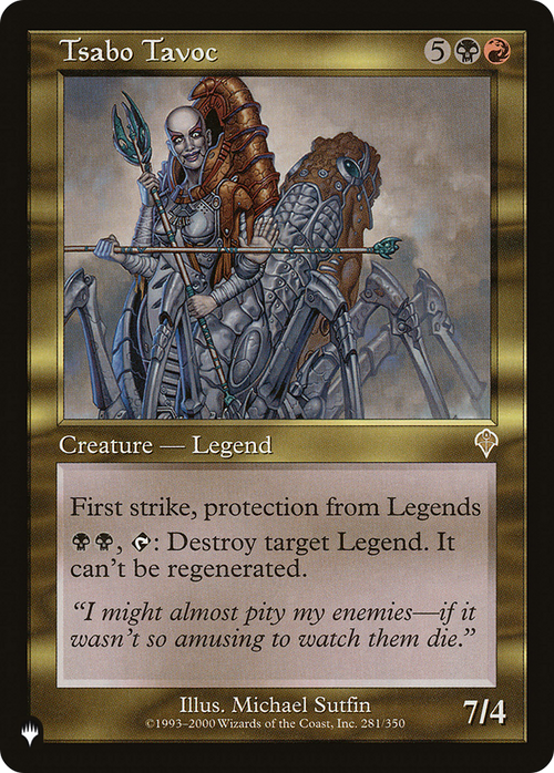 Tsabo Tavoc (LIST-281/350) - The List