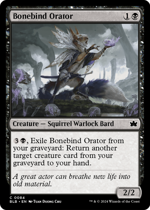 Bonebind Orator (BLB-084) - Bloomburrow