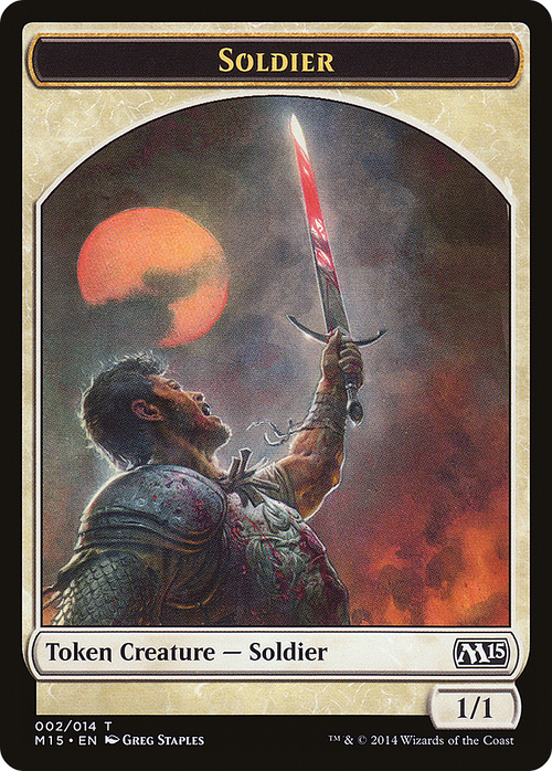 Soldier Token (M15-002) - Magic 2015 Tokens