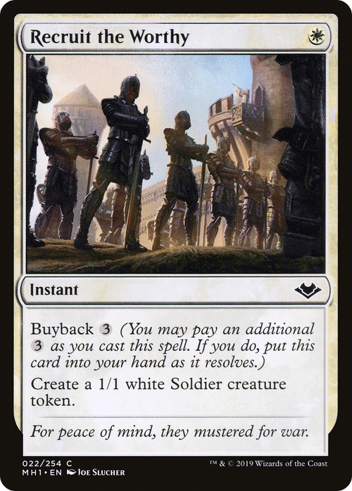 Recruit the Worthy (MH1-022) - Modern Horizons