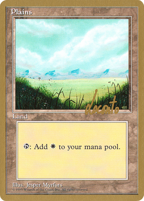 Plains (C) - 1996 Michael Loconto (4ED) (WCD-) - Pro Tour Collector Set