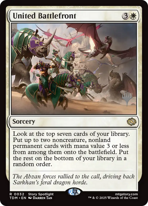 United Battlefront (PPTDM-32P) - Promo Pack: Tarkir: Dragonstorm