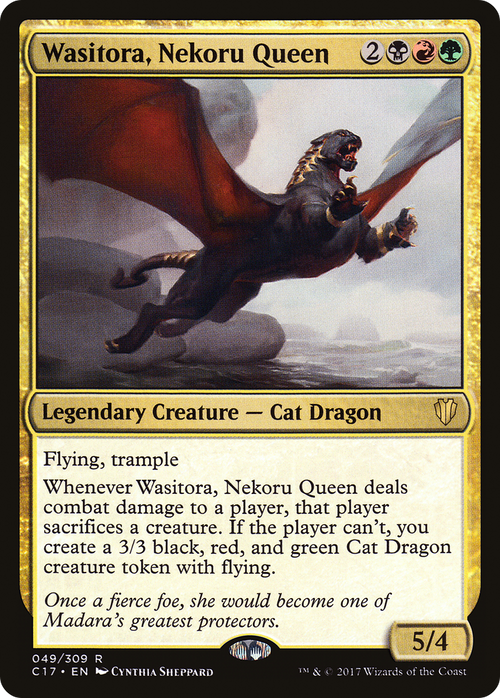 Wasitora, Nekoru Queen (C17-049) - Commander 2017