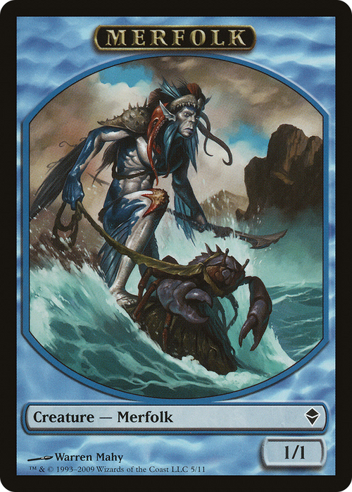 Merfolk Token (ZEN-005) - Zendikar Tokens