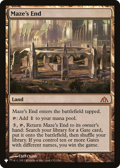 Maze's End (LIST-152/156) - The List