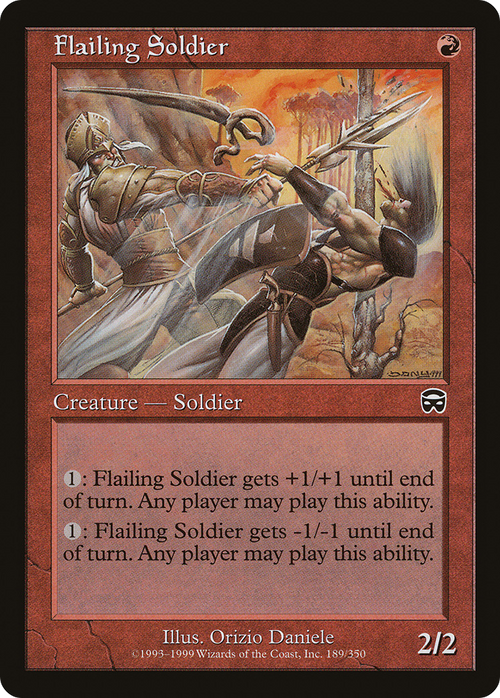 Flailing Soldier (MMQ-189) - Mercadian Masques