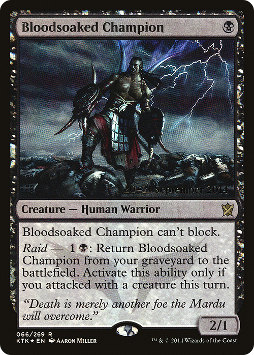 Bloodsoaked Champion (PRE-066) - Khans of Tarkir Promos Foil