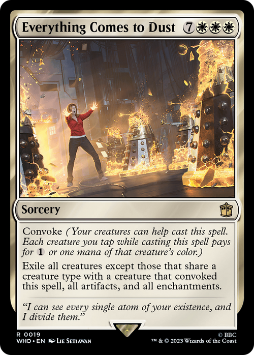 Everything Comes to Dust (WHO-019) - Doctor Who Foil