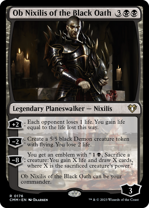 Ob Nixilis of the Black Oath (CMM-176) - Commander Masters Foil