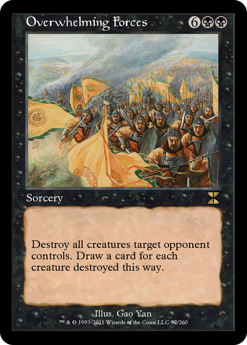 Overwhelming Forces (ME4-092) - Masters Edition IV Foil
