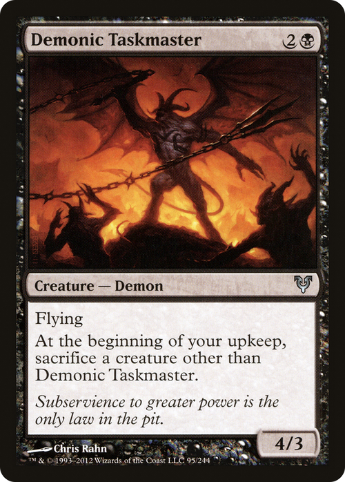 Demonic Taskmaster (AVR-095) - Avacyn Restored