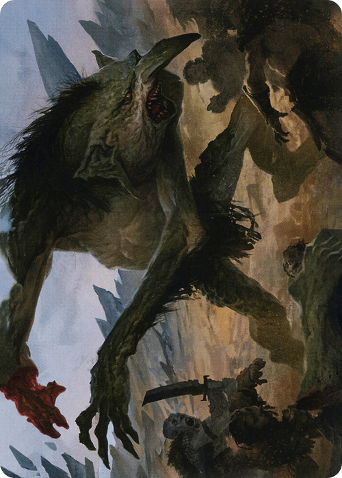 Loathsome Troll // Troll (AAFR-021) - Adventures in the Forgotten Realms Art Series (Borderless) Foil