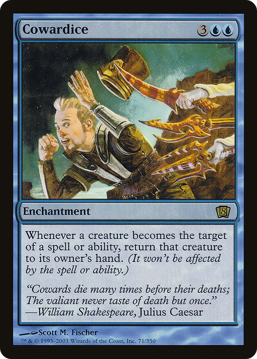 Cowardice (8ED-071) - 8th Edition Foil