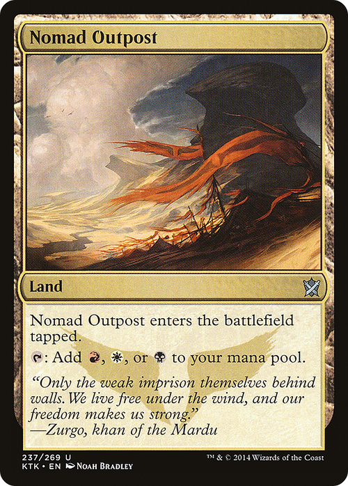 Nomad Outpost (KTK-237) - Khans of Tarkir Foil