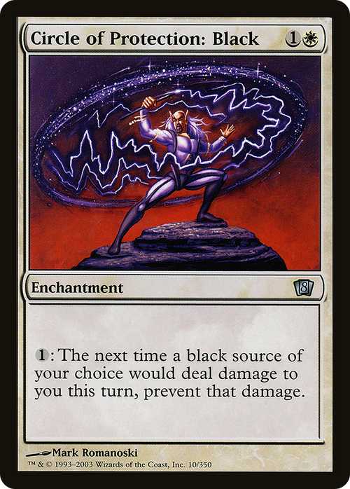 Circle of Protection: Black (8ED-010) - 8th Edition Foil