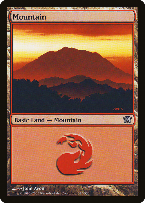Mountain (345) (9ED-345) - 9th Edition