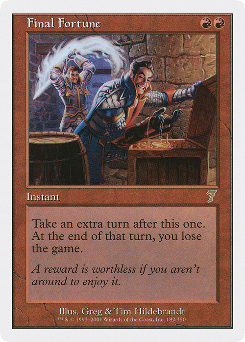 Final Fortune (7ED-182) - 7th Edition