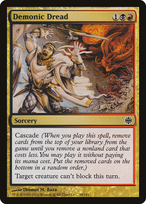 Demonic Dread (ARB-038) - Alara Reborn Foil