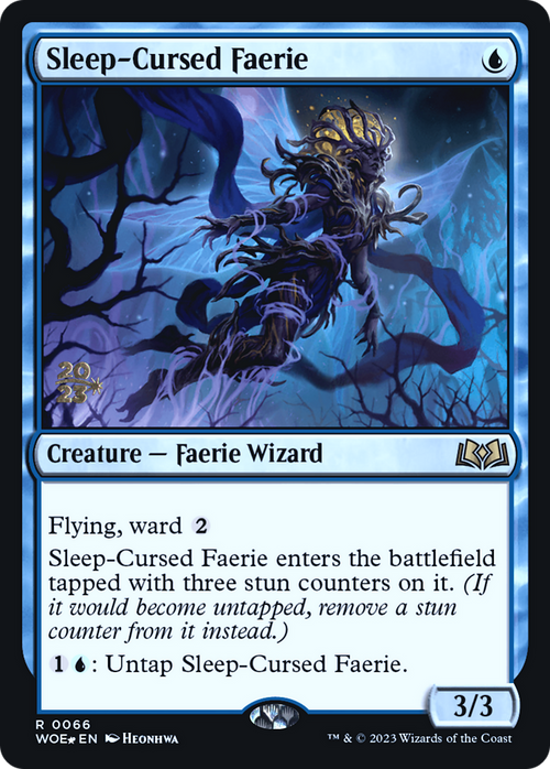 Sleep-Cursed Faerie (PRE-066) - Wilds of Eldraine Promos Foil