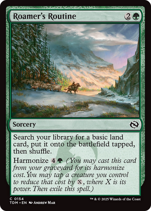 Roamer's Routine (TDM-154) - Tarkir: Dragonstorm Foil