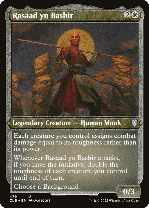 Rasaad yn Bashir (Foil Etched) (CLB-479) - Commander Legends: Battle for Baldur's Gate Foil