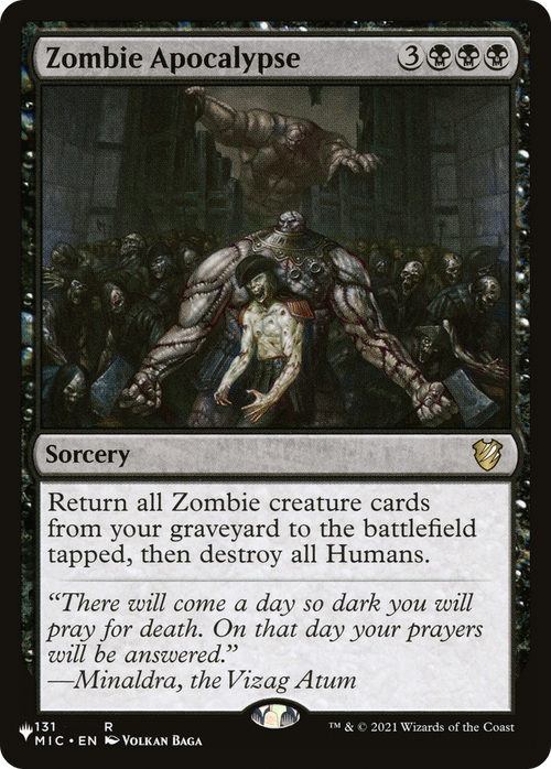 Zombie Apocalypse (LIST-131/038) - The List