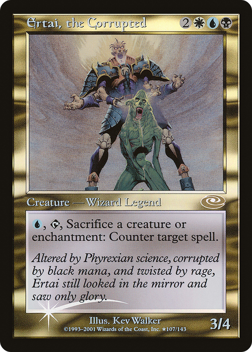Ertai, the Corrupted (Alt. Art Foil) (PLS-107) - Planeshift Foil