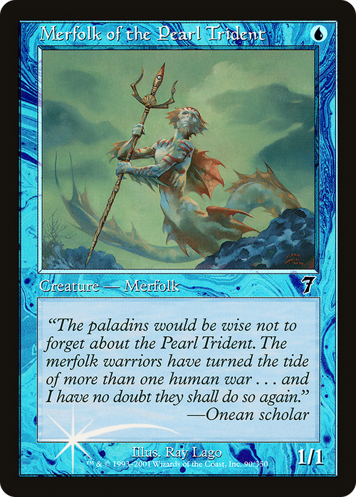 Merfolk of the Pearl Trident (7ED-090) - 7th Edition Foil