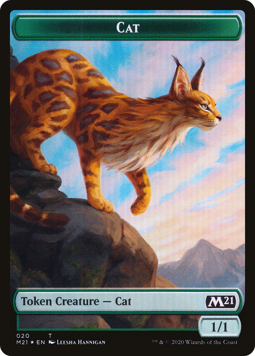 Cat (TM21-020) - Core Set 2021 Tokens Foil