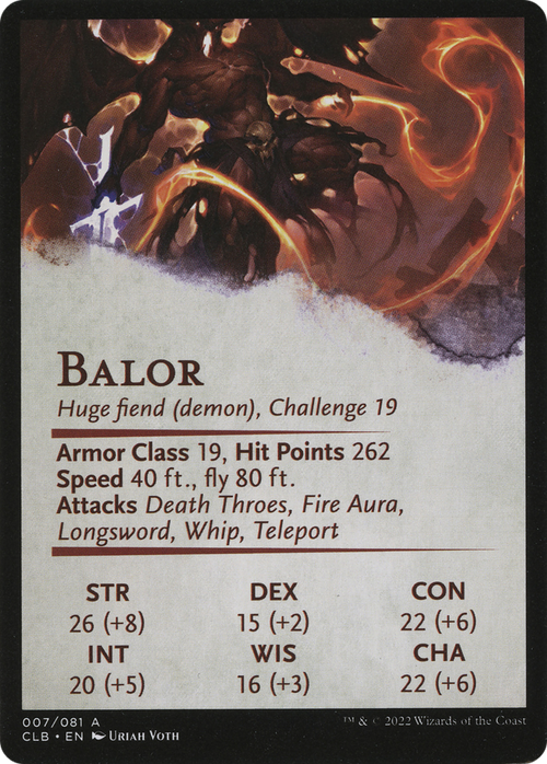 Balor // Balor (ACLB-007) - Battle for Baldur's Gate Art Series (Borderless)