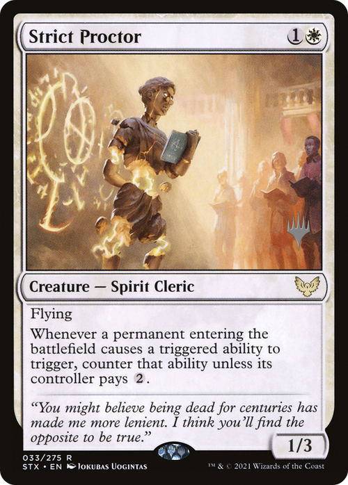 Strict Proctor (PPSTX-33P) - Strixhaven: School of Mages Promos Foil