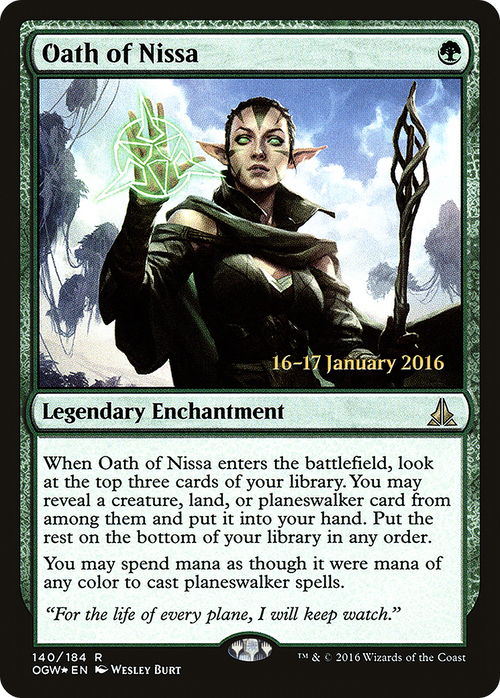 Oath of Nissa (PRE-140) - Oath of the Gatewatch Promos Foil