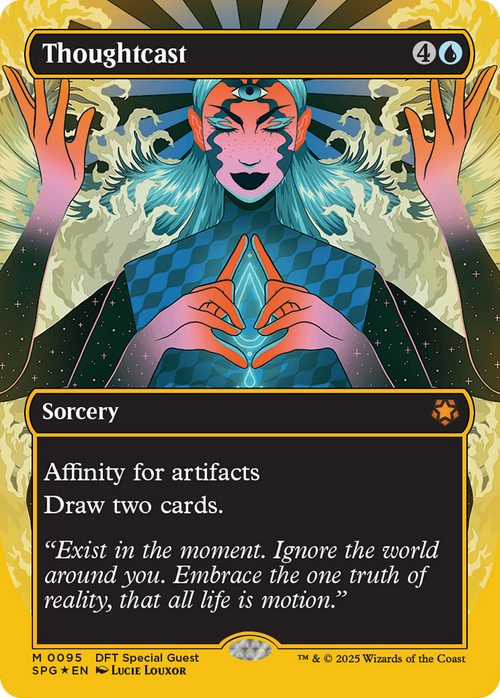 Thoughtcast (Borderless) (First-Place Foil) (SPG-095) - Special Guests Foil