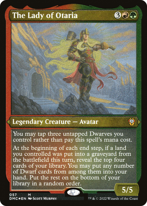 The Lady of Otaria (Foil Etched) (DMC-057) - Dominaria United Commander Foil
